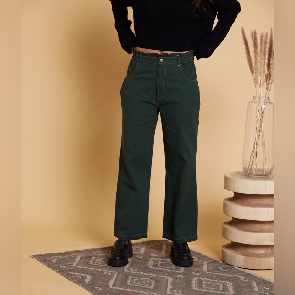 NEW Known Supply SAILOR PANT DEEP FOREST Small